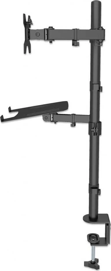 Laikiklis Intracom MANHATTAN Desktop Combo Mount su Monitorius Arm ir Nešiojamas kompiuteris Stovas nuo 13 iki 32 colių Monitorius iki 8kg ir nuo 10 iki 17 colių Nešiojamasis kompiuteris iki 8kg
