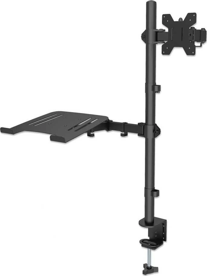 Laikiklis Intracom MANHATTAN Desktop Combo Mount su Monitorius Arm ir Nešiojamas kompiuteris Stovas nuo 13 iki 32 colių Monitorius iki 8kg ir nuo 10 iki 17 colių Nešiojamasis kompiuteris iki 8kg