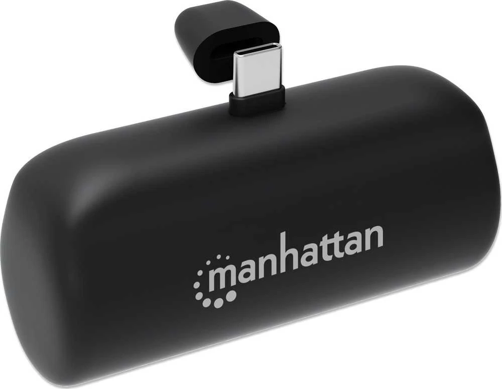 Nešiojamoji baterija Manhattan 102612 USB-C maitinimo šaltinis 20W 5000mAh Juodas