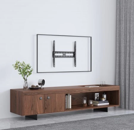 MANHATTAN televizoriaus sieninis laikiklis (32" - 55"), itin plono dizaino, juodas