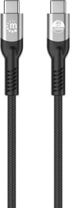 Manhattan MANHATTAN USB4 USB-C kištukas/kištukas kabelis 240W 40G 8K 1m