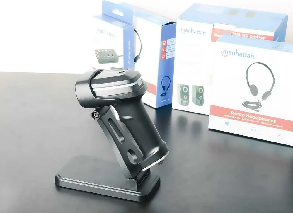 Manhattan MANHATTAN Verstellbare Halterung f�r Barcodescanner geeignet f�r die Modelle 153997 154116 und 154185 neigbar und h�henverstellbar