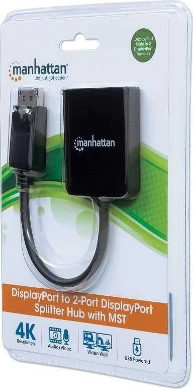 Manhattan 207768 vaizdo signalų daliklis DisplayPort 2x DisplayPort