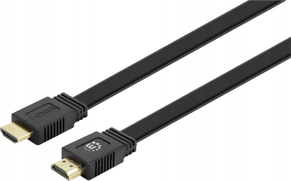 Manhattan plokšti HDMI kabeliai su Ethernet kanalu 4K@60Hz 5m