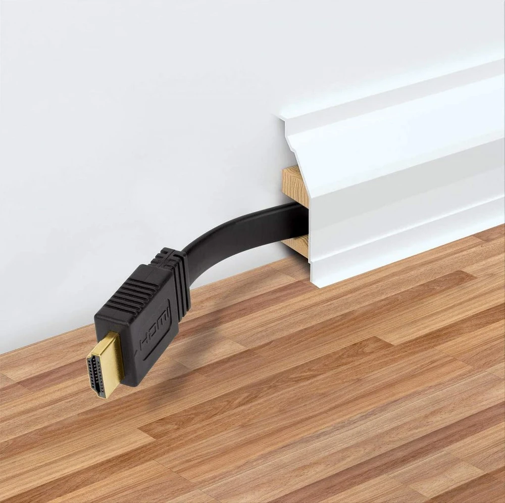 Manhattan plokšti HDMI kabeliai su Ethernet kanalu 4K@60Hz 5m