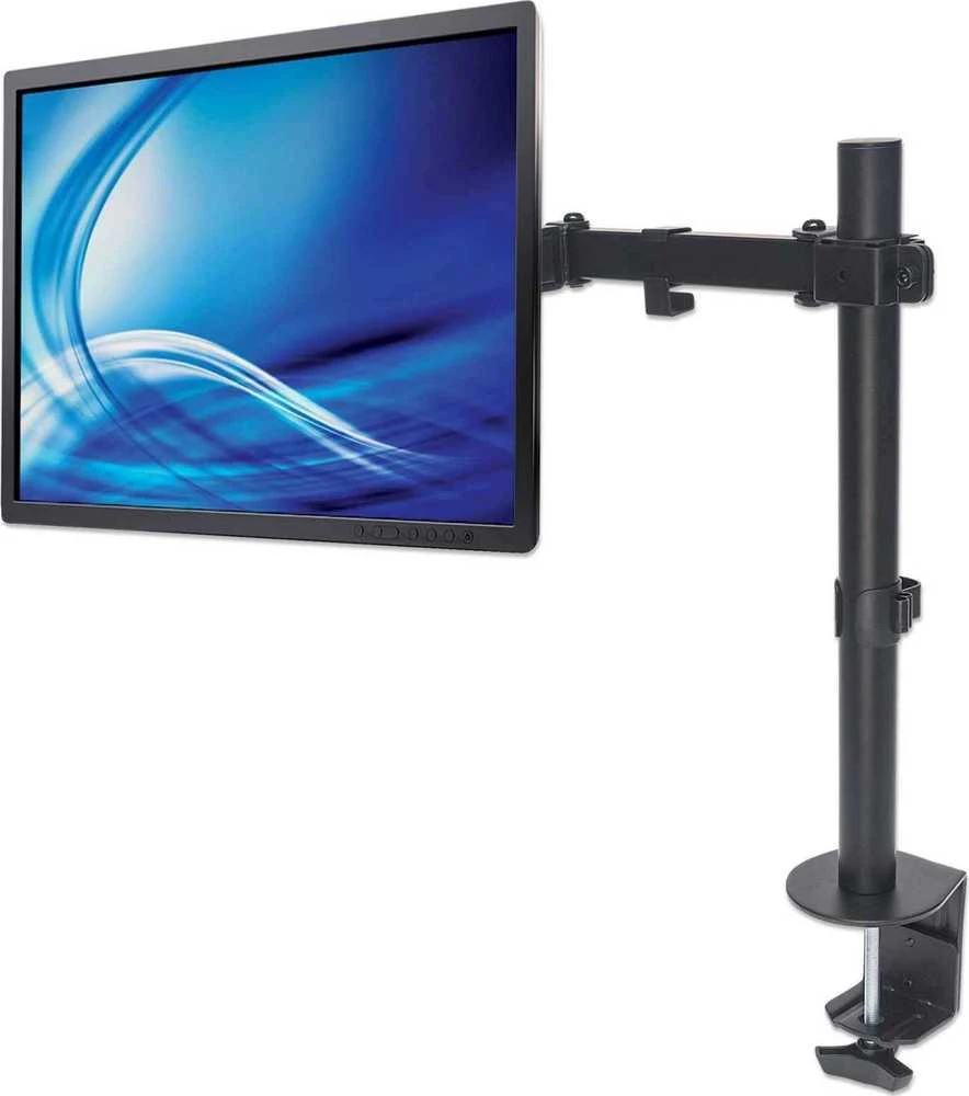 Manhattan 461542 monitoriaus laikiklis arba stovas 81,3 cm (32") Gnybtas Juoda