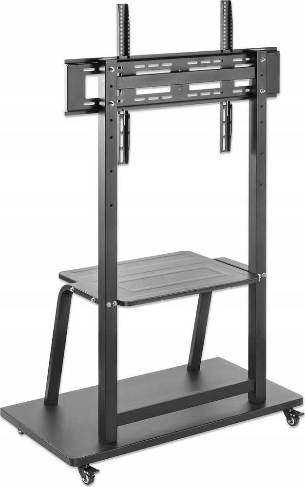 Laikiklis Manhattan 462334 mobilus LED/LCD/interaktyvios baltos lentos televizoriaus stovas, 37–100", 150 kg, su lentyna