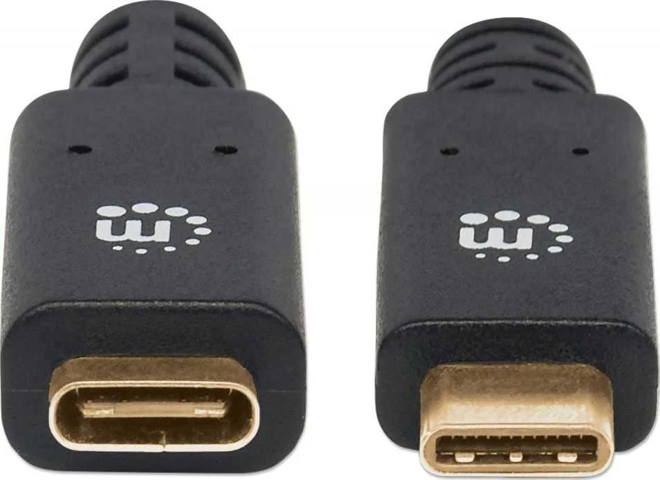 Manhattan USB-C – USB-C USB laidas 1 m juodas (355681)