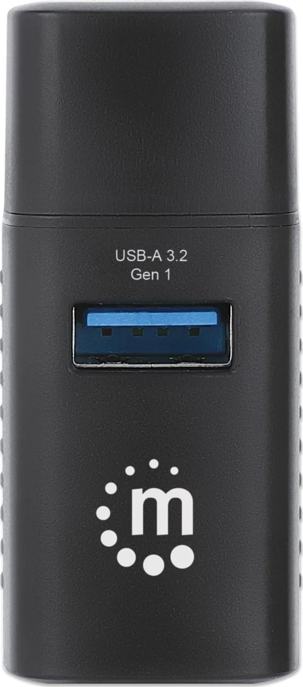Manhattan USB šakotuvas su 3 prievadais, USB 3.2 Gen1, Type-C į 1x USB-A 3.0, 2x USB 2.0 (180993)