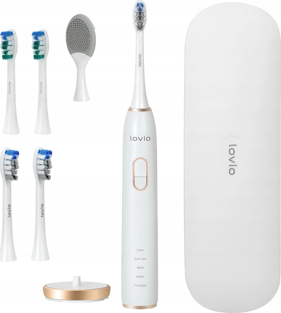 LOVIO_Home SonicProtect PRO szczoteczka elektrinė Balta LVTB124WH
