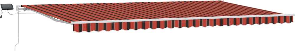Ištraukiama markizė oranžinė ir ruda 600 × 300 cm