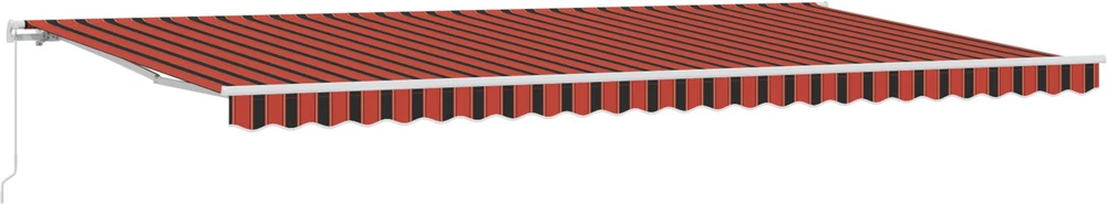 Ištraukiama markizė Oranžinė ir ruda 600 × 300 cm