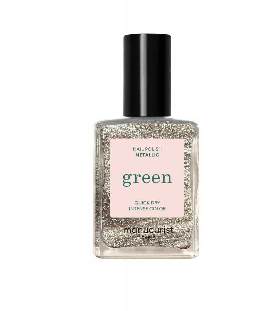 Manucurist Žalias Nagų lakas lakier do paznokci Metallic 15ml
