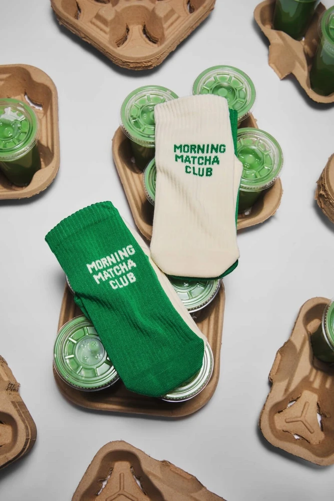 „Many Mornings“ – „Matcha Club“ kojinės, 43–46