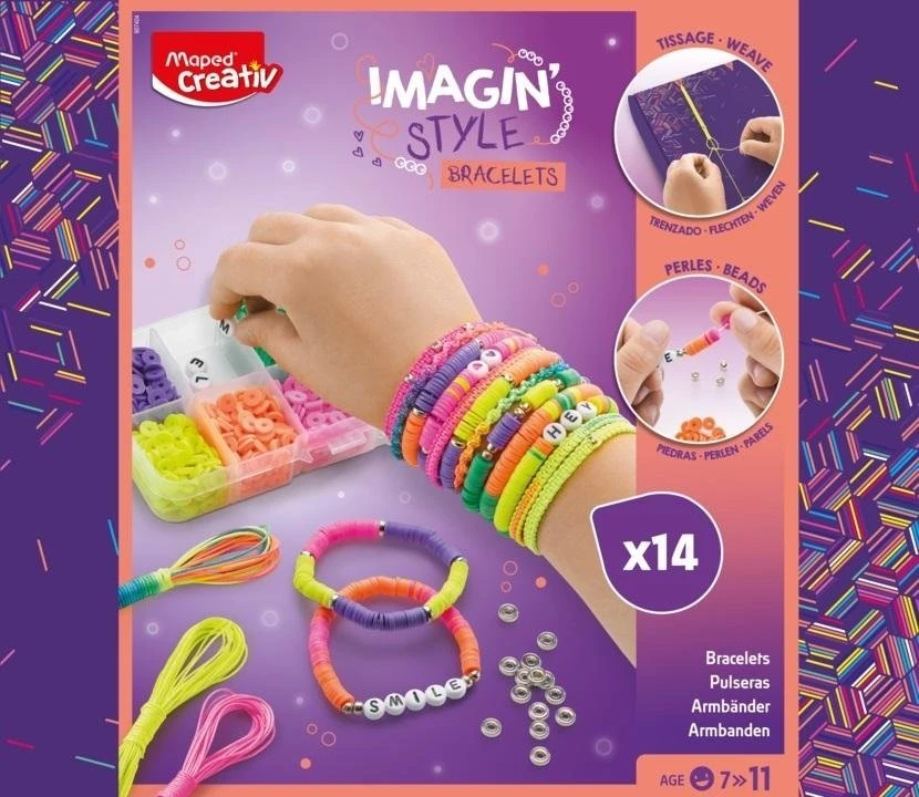 Maped Bransoletki neonowe 14 vnt. CREATIV