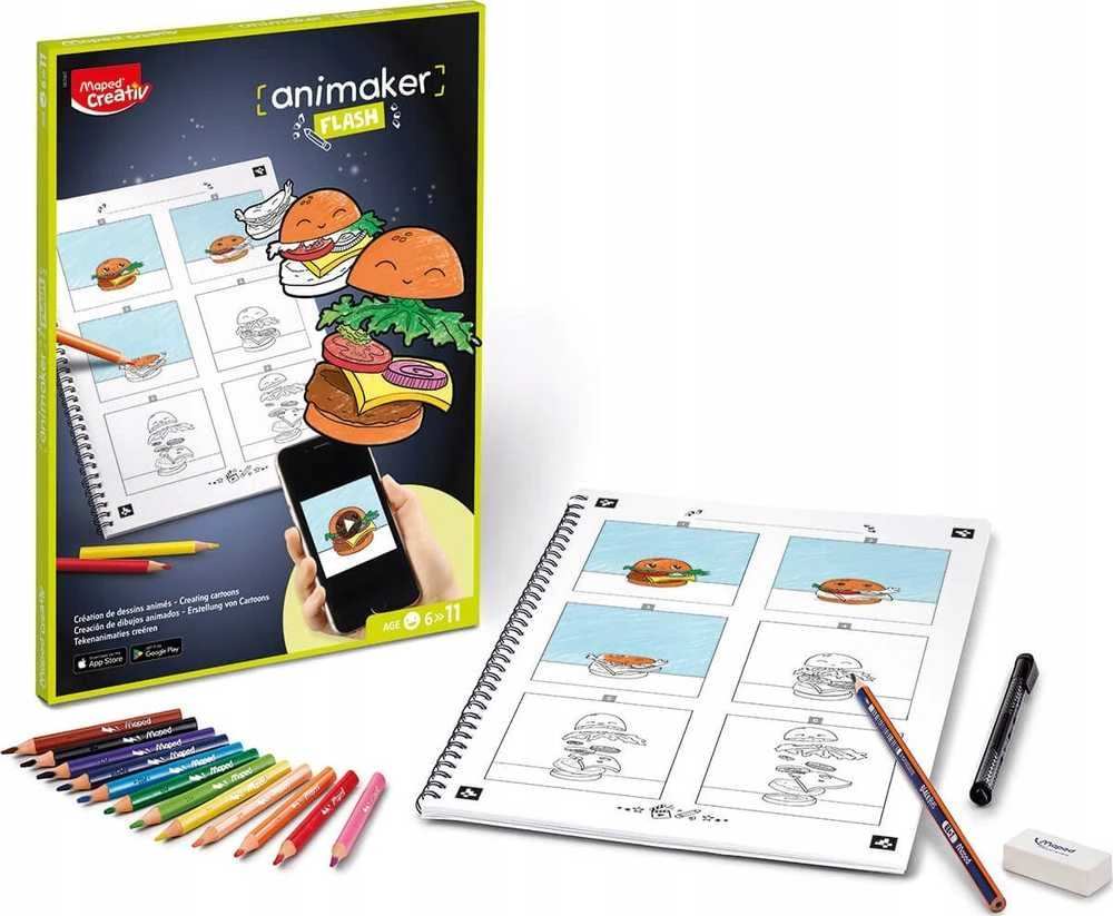 Maped Animaker Flash Pop mini filmų piešimo rinkinys