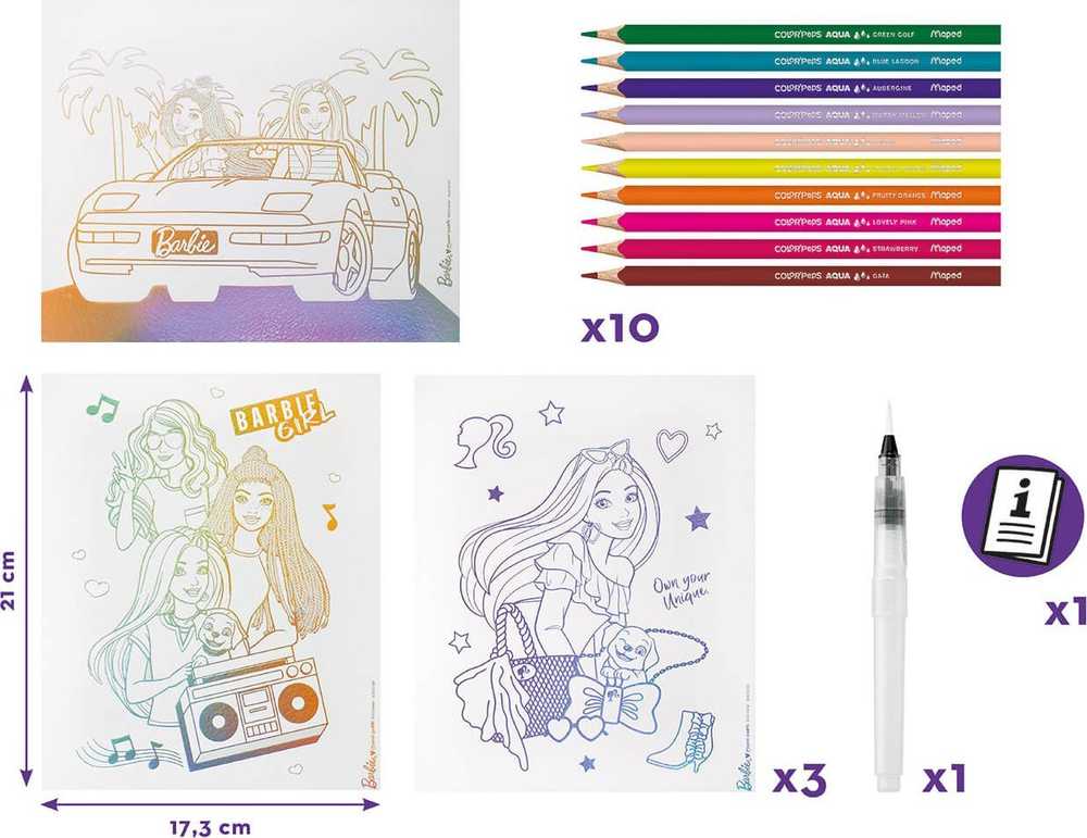 Creativ Aqua Art Barbie MAPED 256x210 mm Maped
