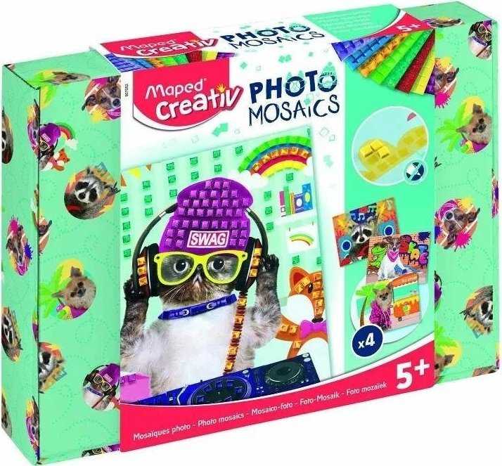Rinkinys, skirtas sukurti Foam Mosaics Animals Cool Maped Creativ