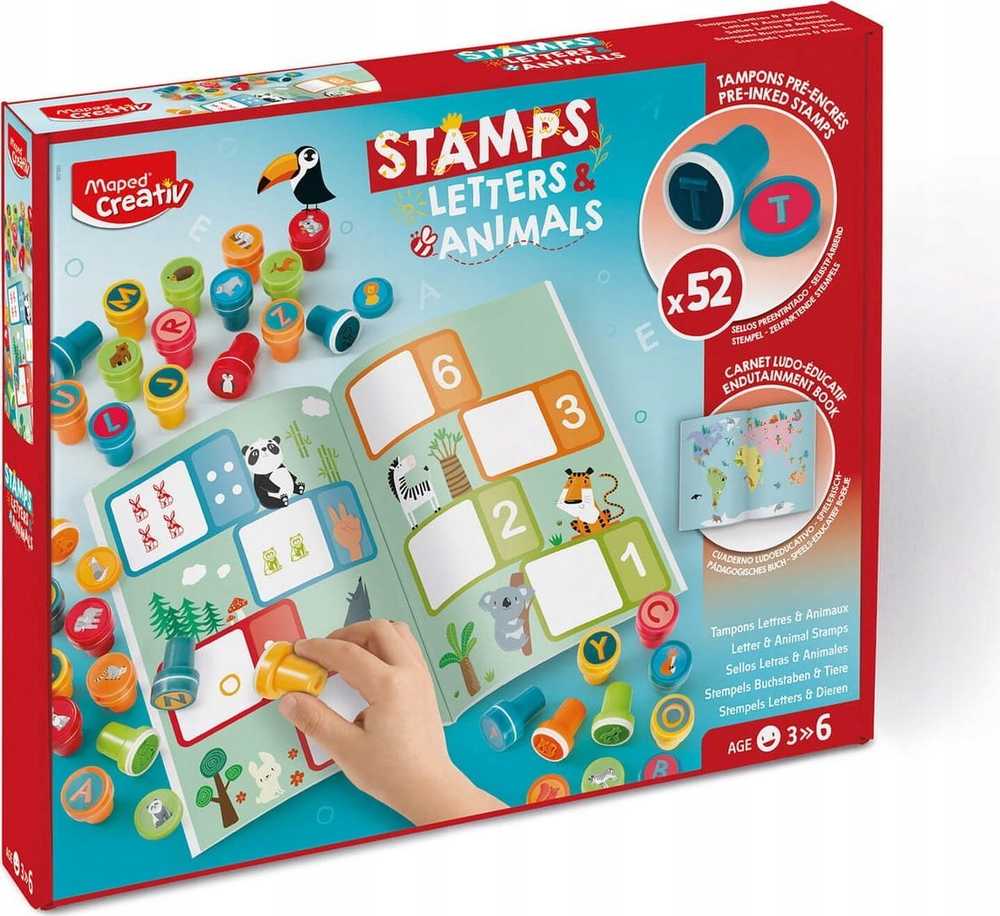 Cx Maped Distribution *****CREATIV spalvoti antspaudai raidės ir gyvūnai.907060