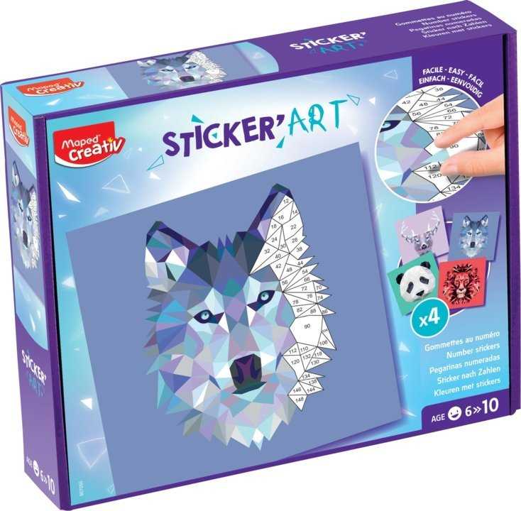 Įklijuoti pagal skaičius Maped Creativ Sticker Art