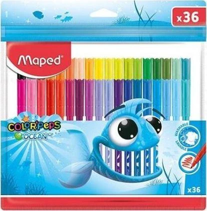 Maped Flamastrija Spalvos Ocean 36 Spalvos
