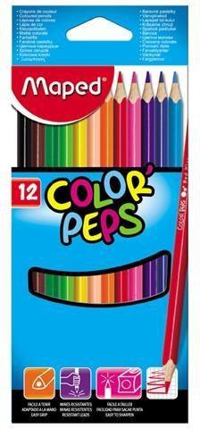 Maped Spalvoti pieštukai ColorPeps, 12 spalvų