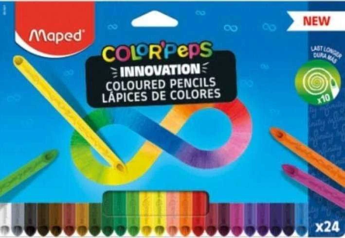 Spalvotas pieštukas Maped Infinity 24vnt.
