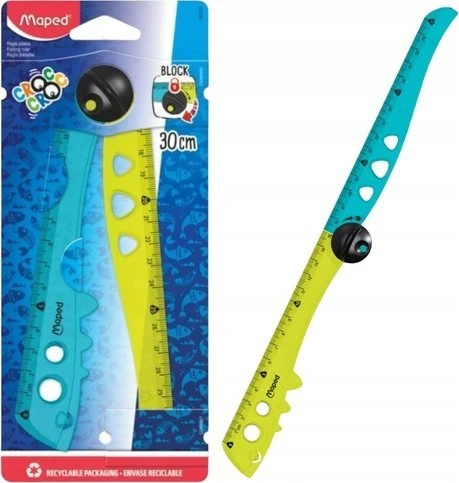 Liniuotė Maped 15/30cm Croc Croc Open Up blister.