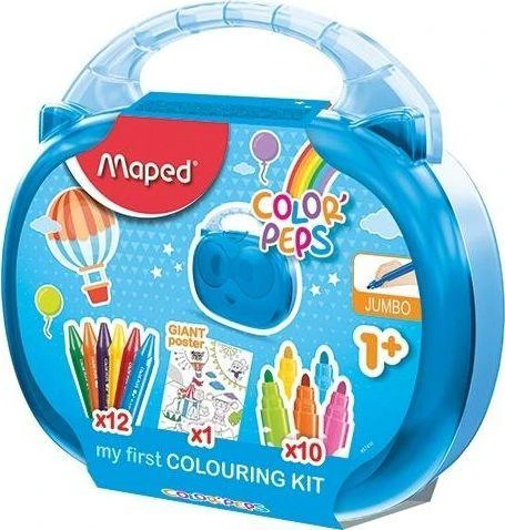 Maped Dėklas su kreidelėmis Colorpeps Jumbo dailės rinkinys