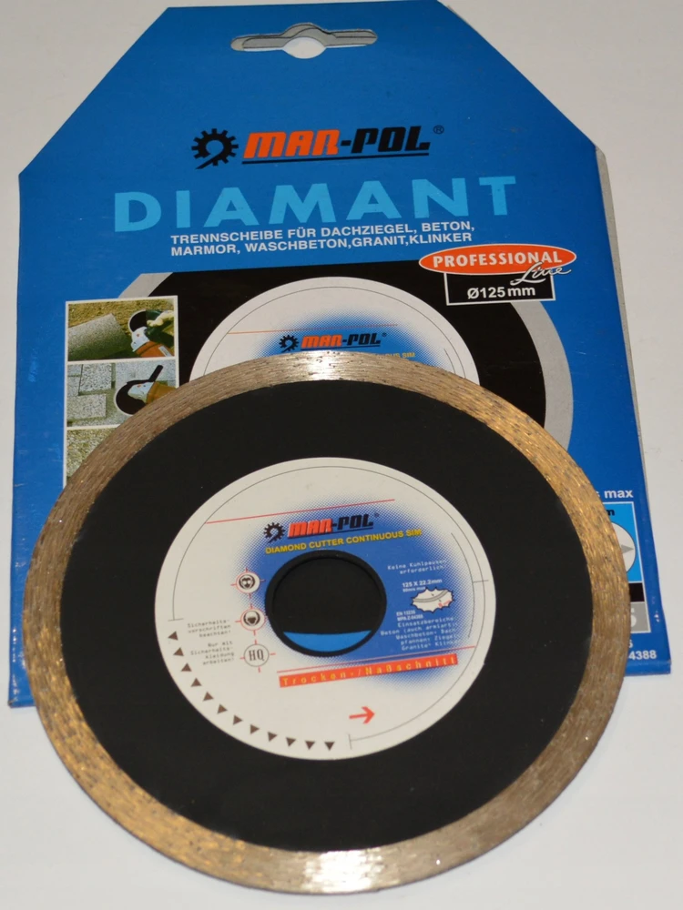 Mar-Pol DEIMANTINIS DISKAS 125 RAPID SILENT CUT Raudonas