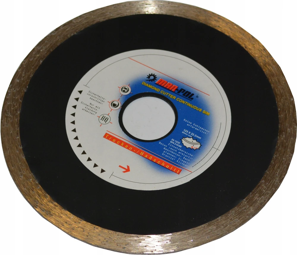 Mar-Pol DEIMANTINIS DISKAS 125 RAPID SILENT CUT Raudonas