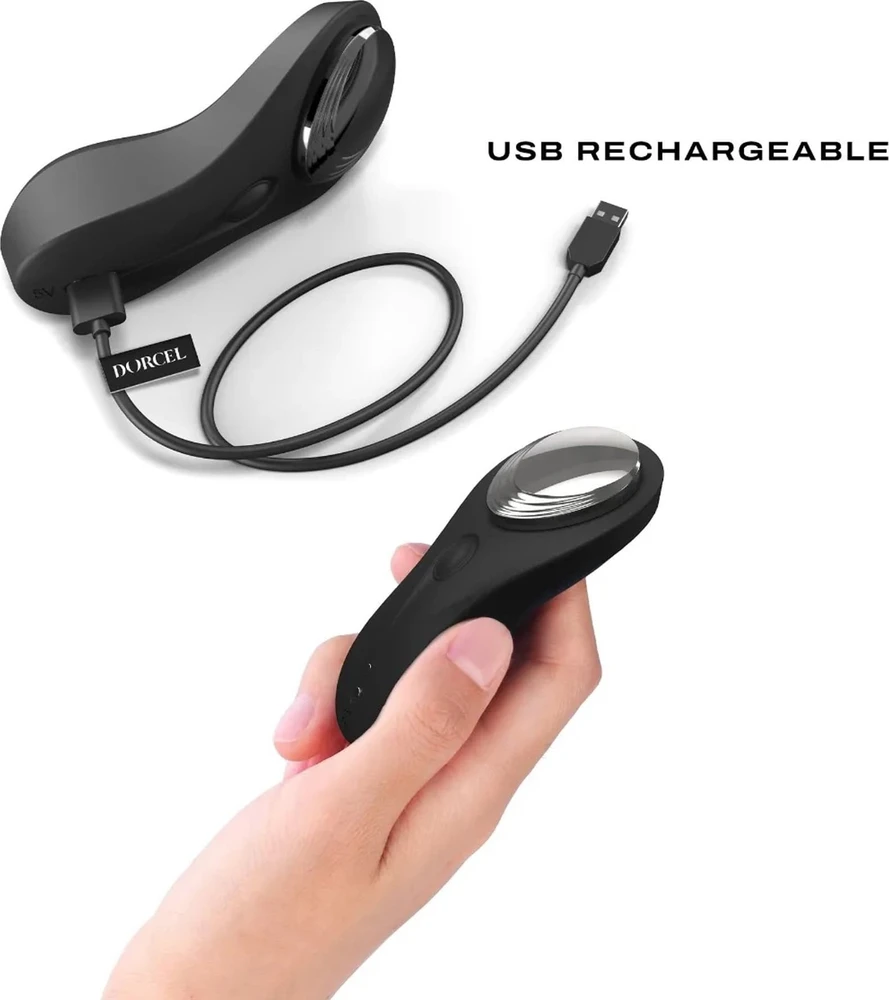 Marc Dorcel Discreet Vibe+ kelnaičių masažuoklis su magnetiniu užsegimu