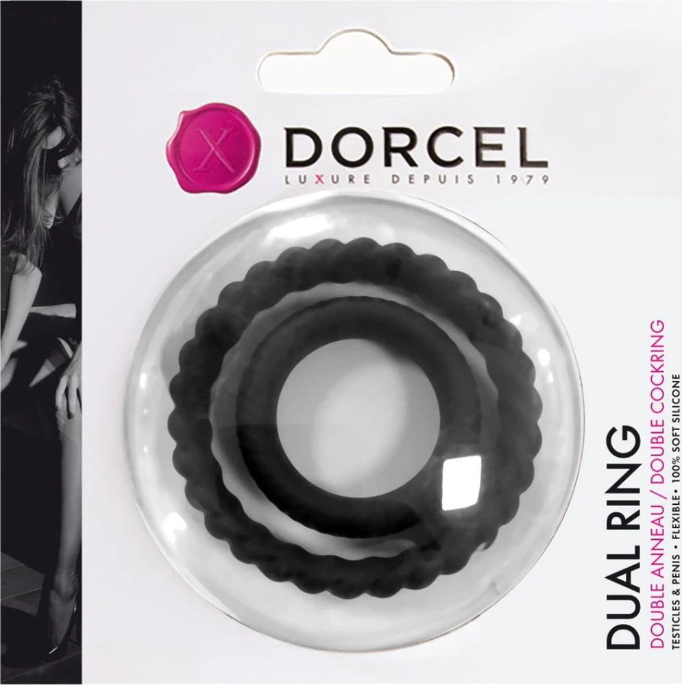 Marc Dorcel Dual Ring dvigubas varpos žiedas