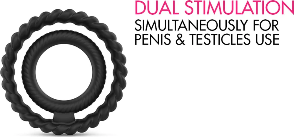Marc Dorcel Dual Ring dvigubas varpos žiedas