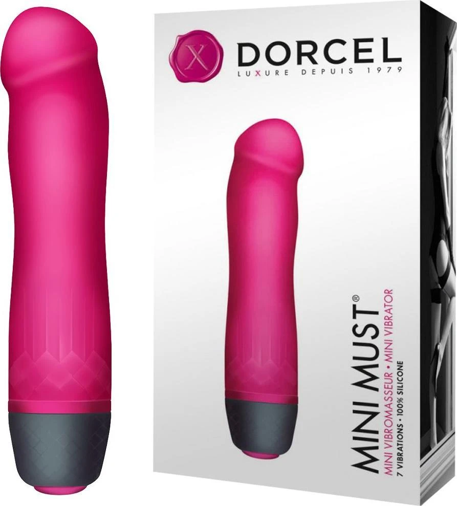 Marc Dorcel Klasikinis Dorcel Mini Must vibratorius, 7 režimai, 12 cm