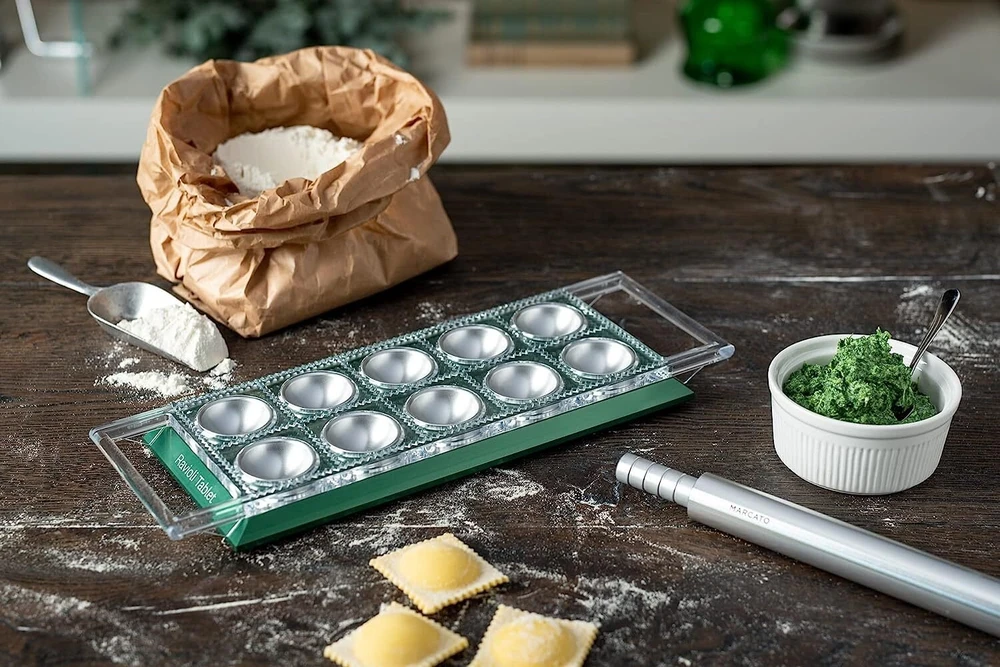 Marcato Ravioli Planšetė žalia Ravioliform