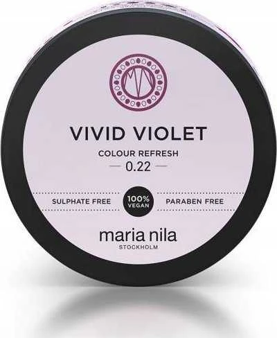 Maria Nila Colour Refresh veganiški plaukų dažai Kreminis kaukė spalvos gaivumui 0.22 Vivid Violet, 100 ml