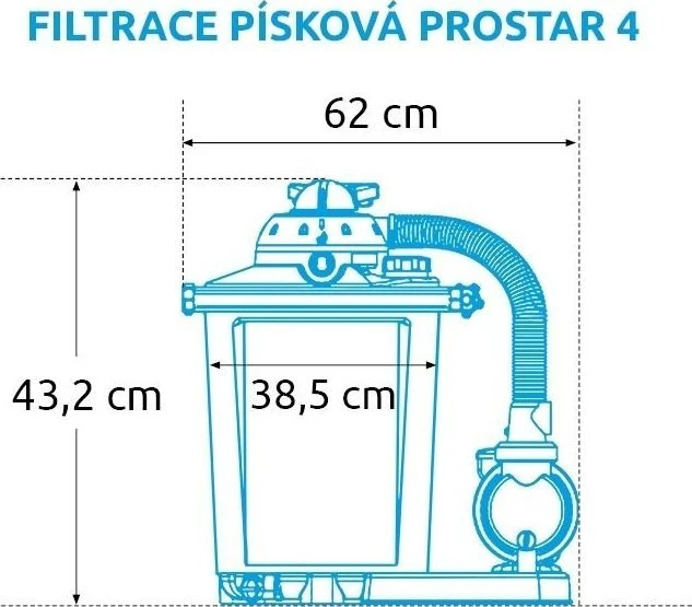 Marimex ProStar 4 smėlio filtravimas