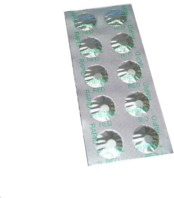 Phenol pH tablečių lizdinė plokštelė