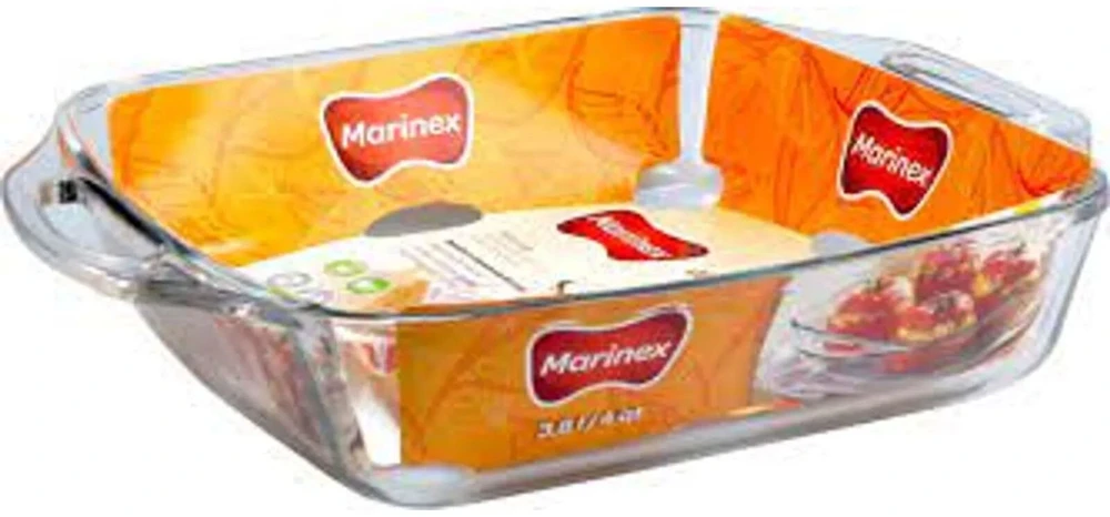 Didelė kvadratinė kepimo forma 3,8 l, 7 x 34,5 x 28 cm, MARINEX. Pagaminta Brazilijoje