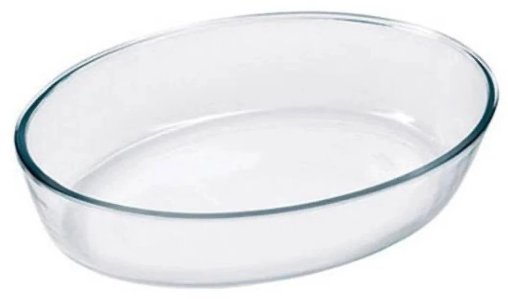 Ovalus stiklinis kepimo indas 30x21x6 cm 2,4 l, MARINEX