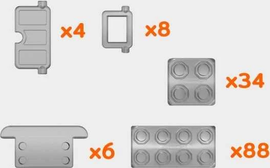 Marioinex Bricks Bricks Junior 140 langai ir durys (902 387)