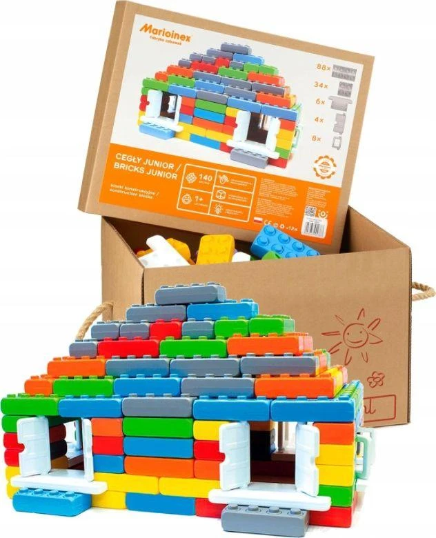 Marioinex Bricks Bricks Junior 140 langai ir durys (902 387)