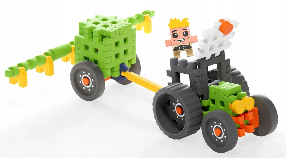 Marioinex *****Klocki waffle Farmer traktor+orpys.50el 07498