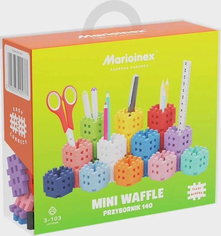 MARIOINEX 905777 Mini vaflis - įrankių dėžė 140 vnt.