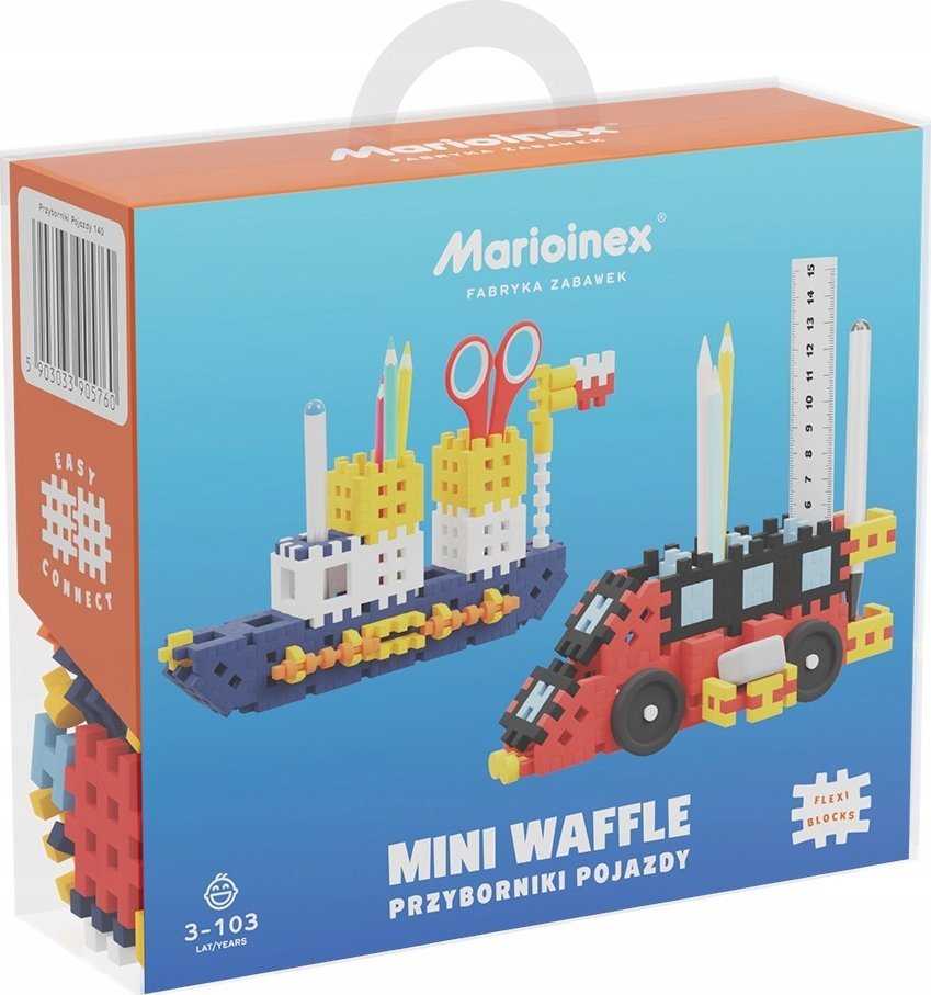 Konstruktorius Marioinex Mini Waffle Pieštukinė Transportas, 140 d.