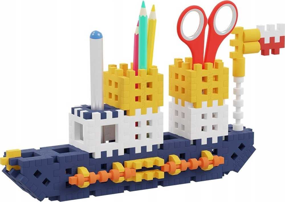 Konstruktorius Marioinex Mini Waffle Pieštukinė Transportas, 140 d.