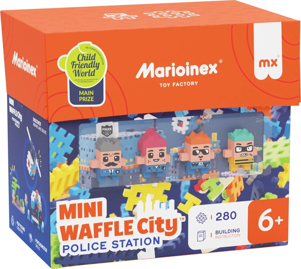 Konstruktorius Marioinex Mini Waffle policijos nuovadą, 280 d.