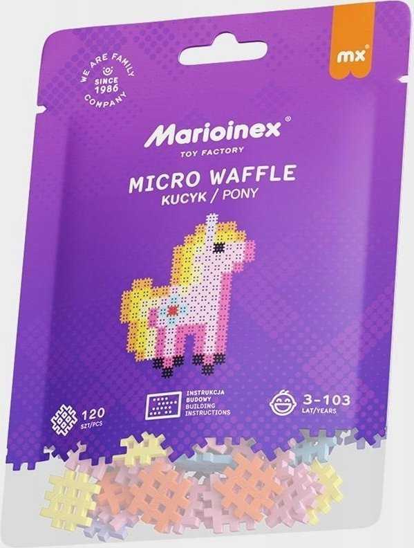 Marioinex *****Mikro vaflių kaladėlės 120 vnt. Ponis 05876