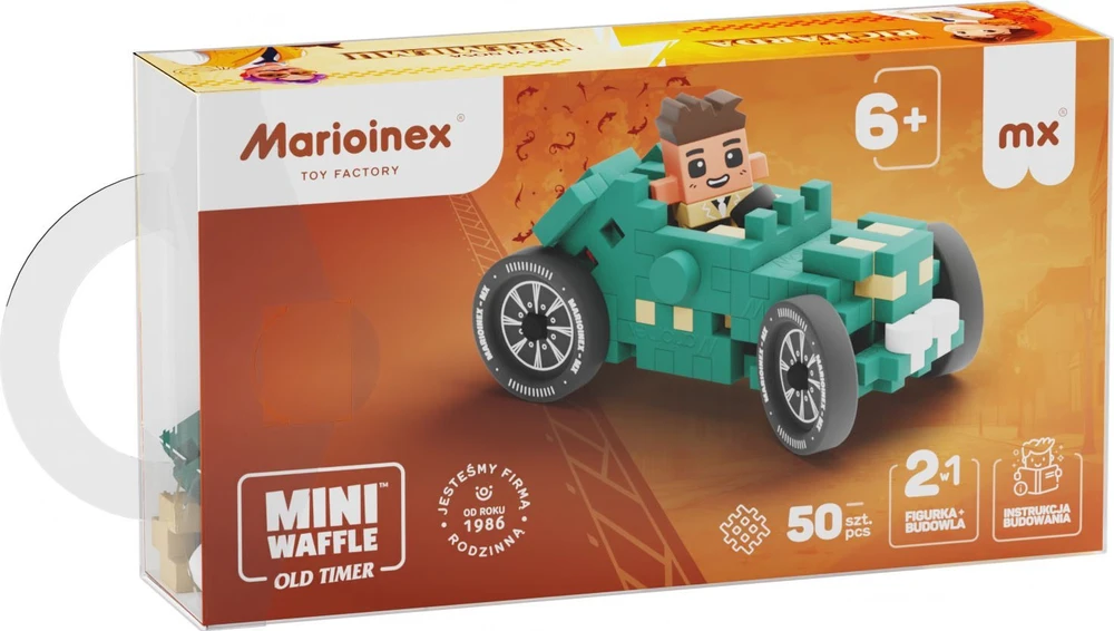 Marioinex Mini Vaflių Žalia Mašina 50 vnt. + Figūrėlė ZA5522